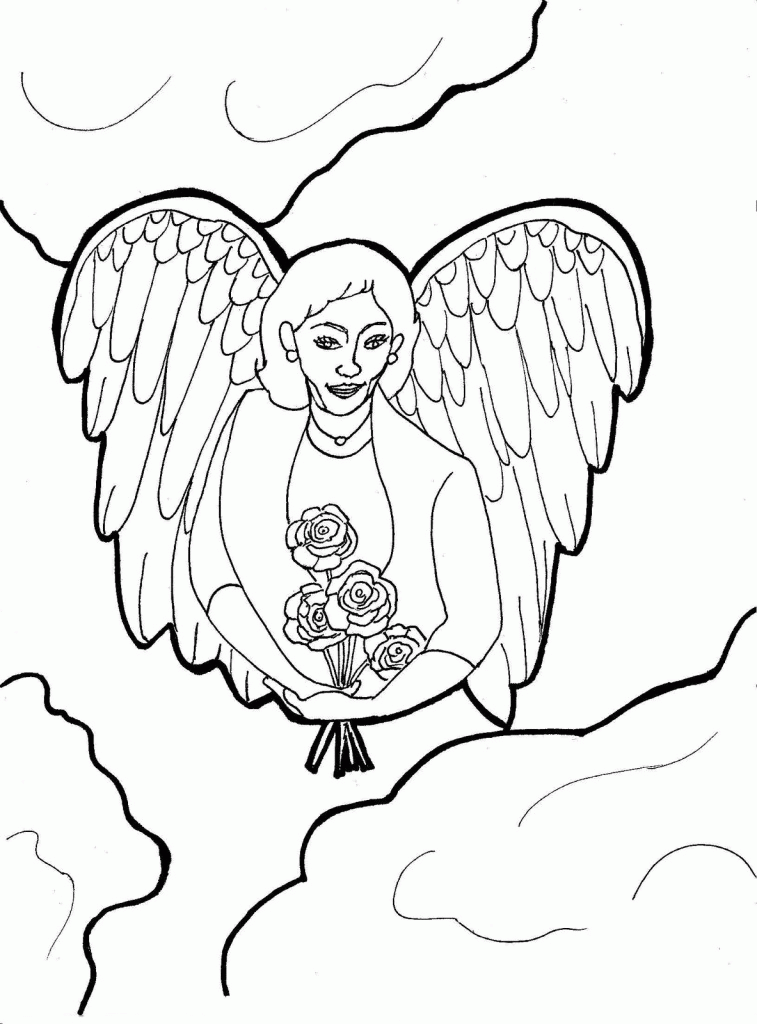 Cute Angel Coloring Pages For Adults Imagixs | Laptopezine.