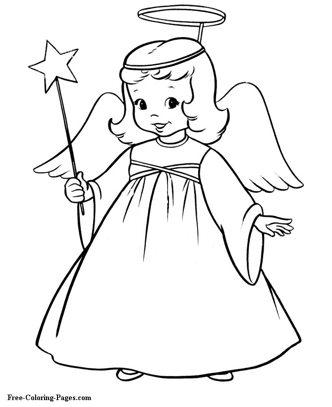 Christmas coloring pages - Angels | preschool