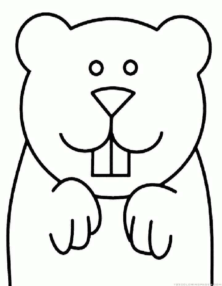 Groundhog/woodchuck Coloring Pages Coloring Home