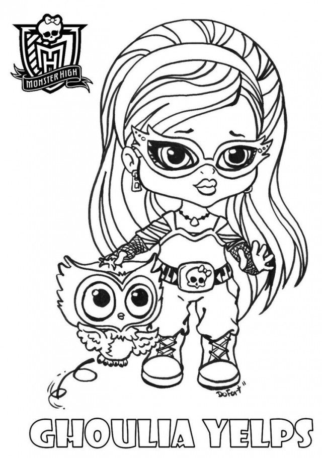 Monster High Coloring Pages Lagoona Blue Baby Colouring4u 52085 