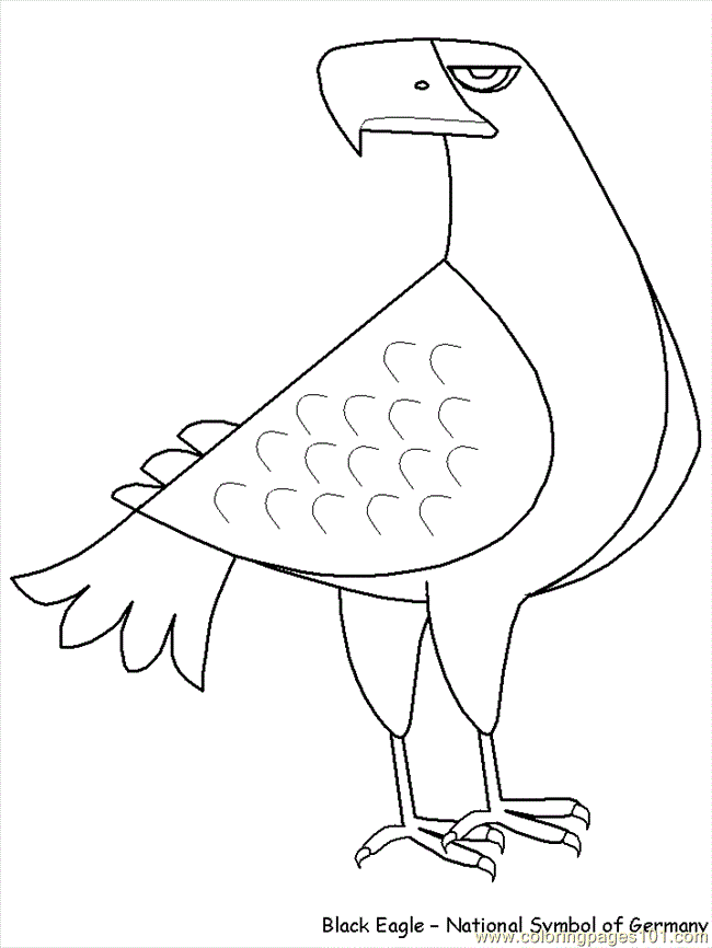 Coloring Pages Eagle (Countries > Germany) - free printable 