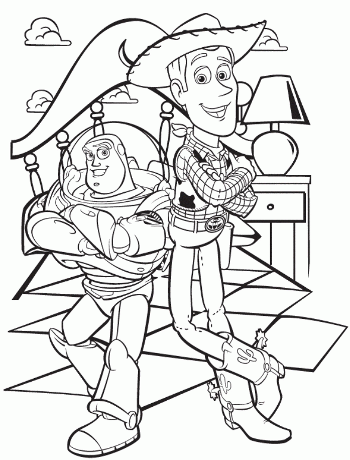 Toy Story Coloring Pages Buzz » Fk coloring pages