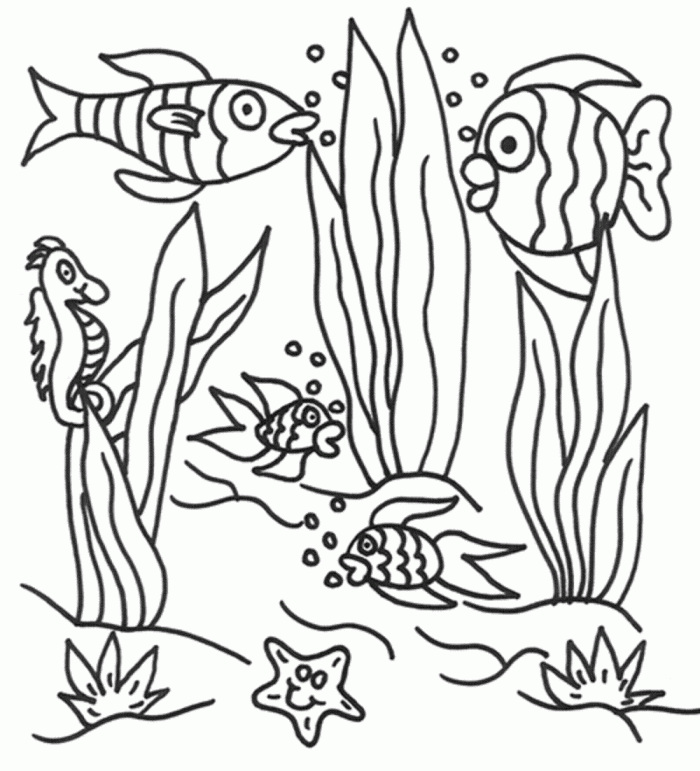 l under the sea Colouring Pages