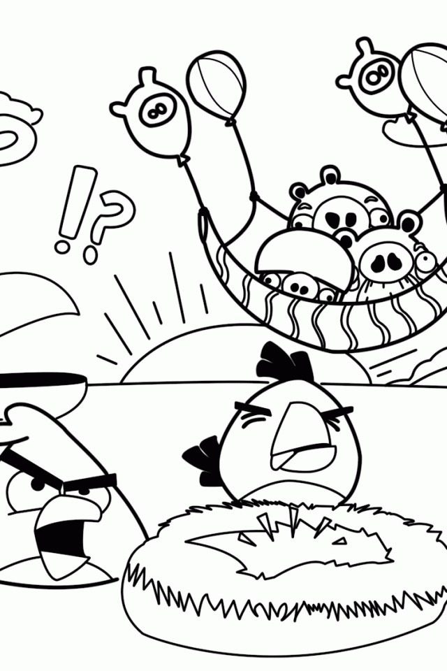 Coloring Pages For Kids Angry Birds | download free printable 