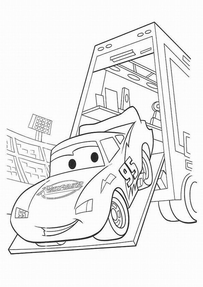 Free Coloring Lightning McQueen (