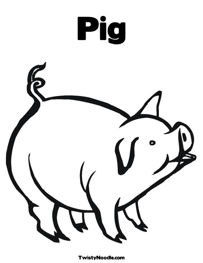 moustache pig Colouring Pages (page 3)