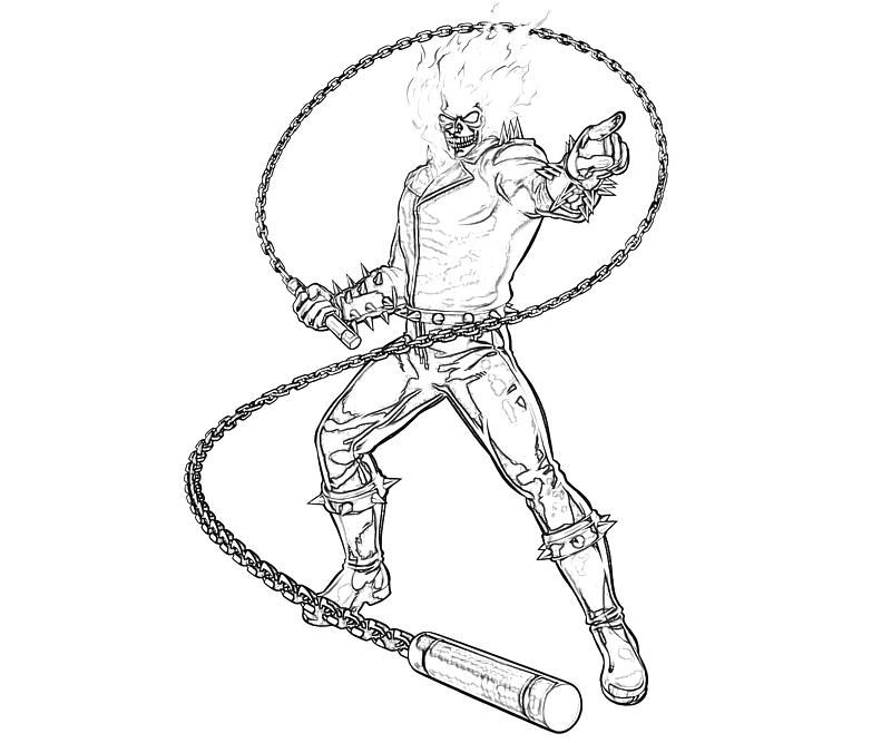 Capcom Ghost Rider Coloring Pages | Coloring Pages