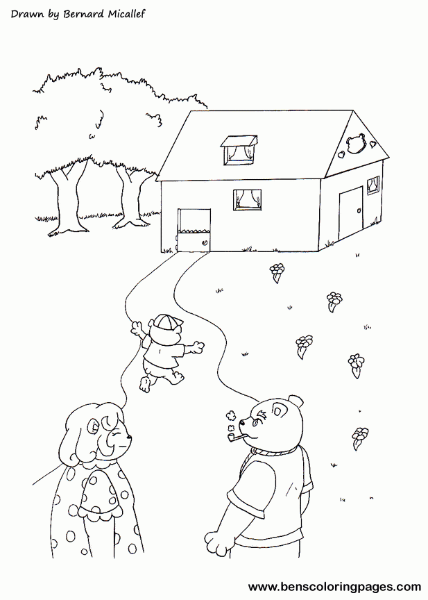 and the three bears Colouring Pages (page 2)
