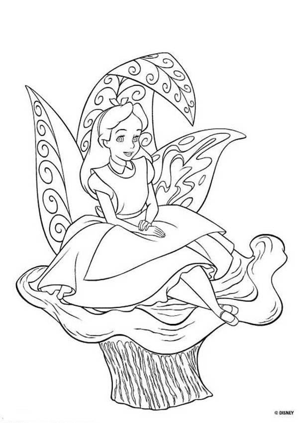Alice in Wonderland coloring pages - Alice 10