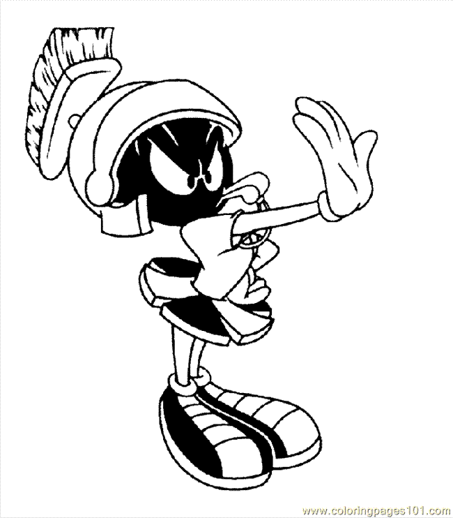 Coloring Pages Marvin The Martian 0009 (1) (Cartoons > Others 