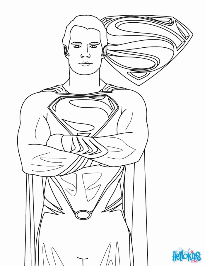 Man Of Steel Coloring Pages | 99coloring.com