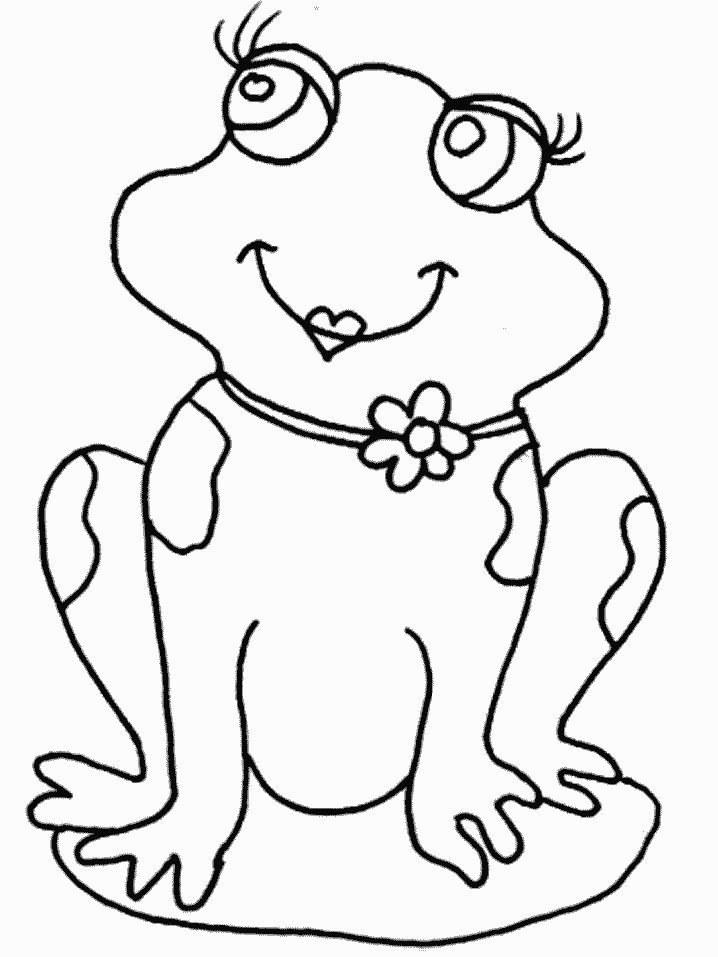 animal reptile and amphibians frog coloring pages