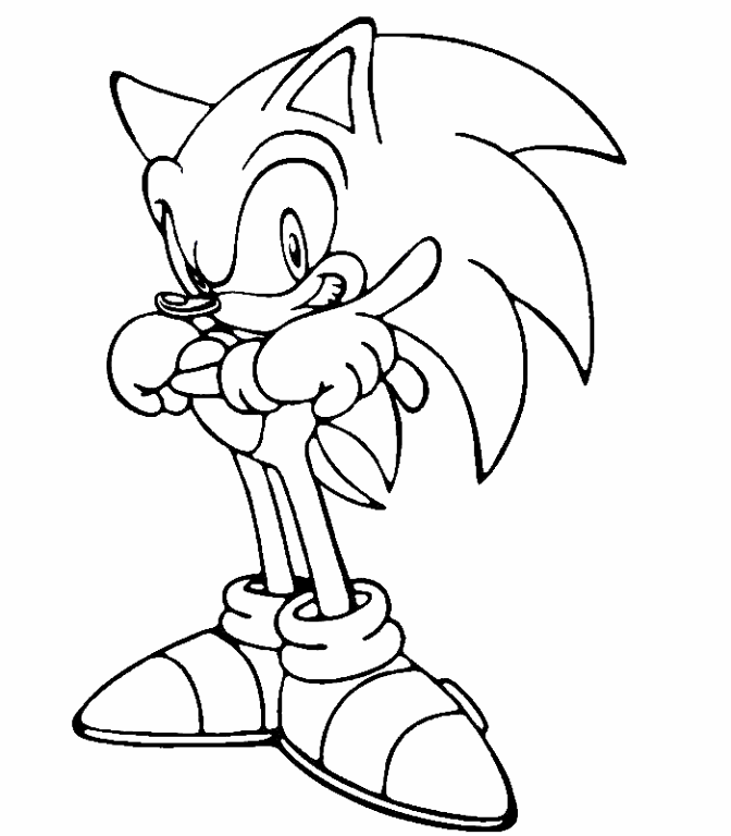 Sonic Coloring Page | Great for the Kids and Me