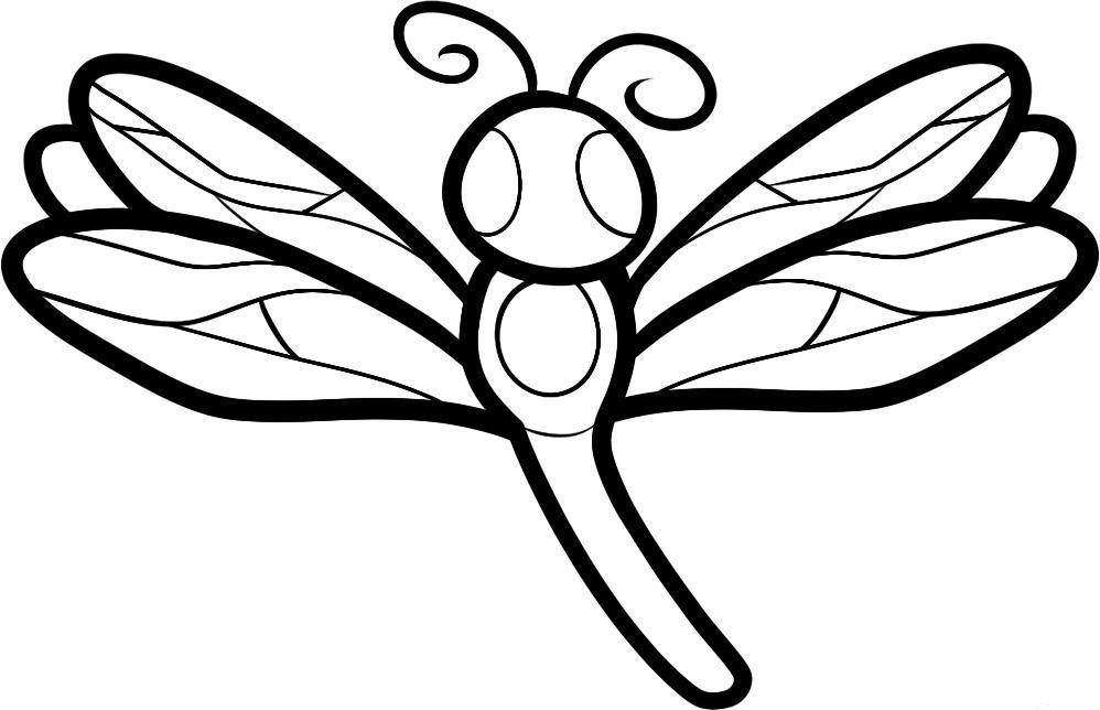 Download Dragonfly Animal Coloring Page For Kids Or Print 