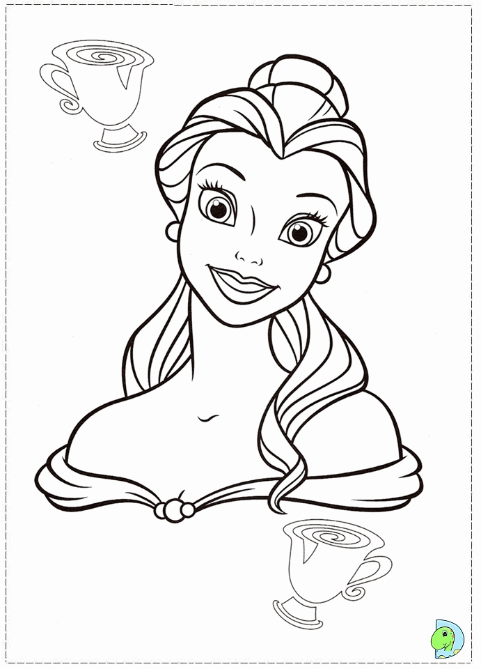 The Beauty and the Beast Coloring page- DinoKids.