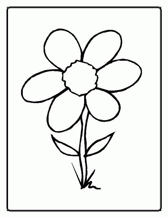 Coloring Picture Of Flower - Flower Coloring Page