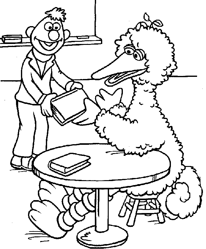 seasame street Colouring Pages