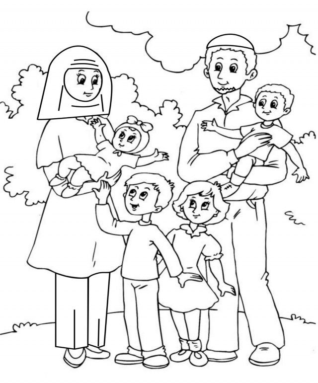 Family Color On Pages Coloring Pages For Kids Family Coloring 