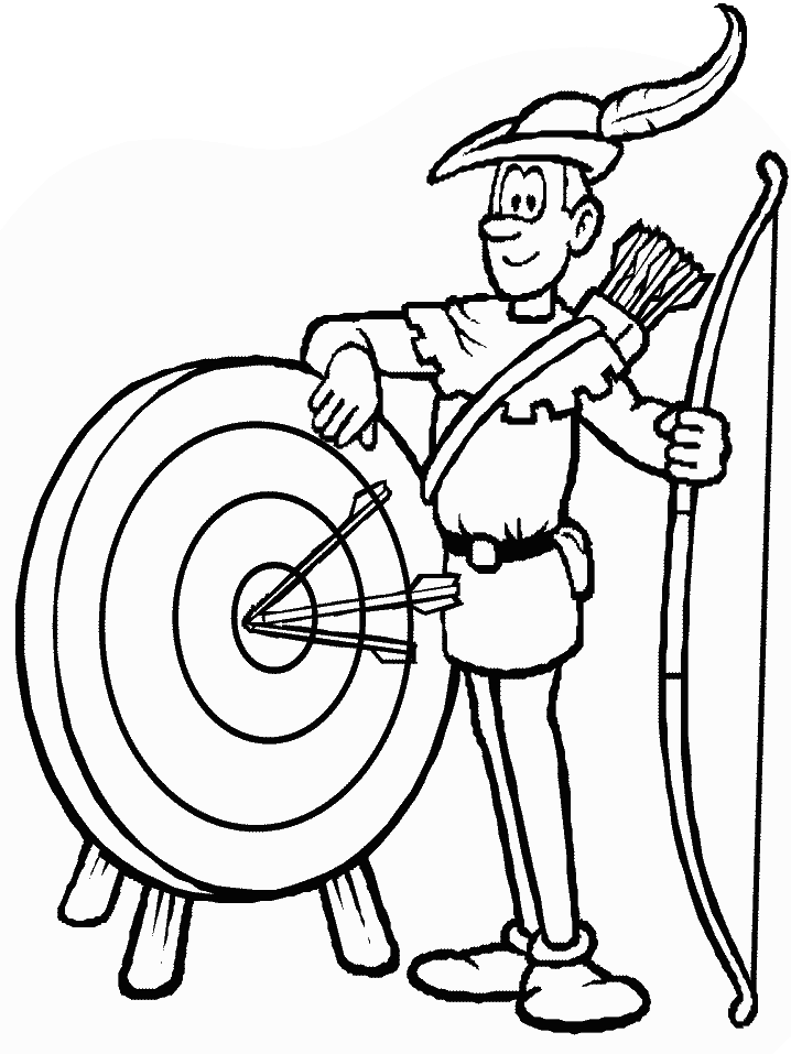Archer Sports Coloring Pages & Coloring Book