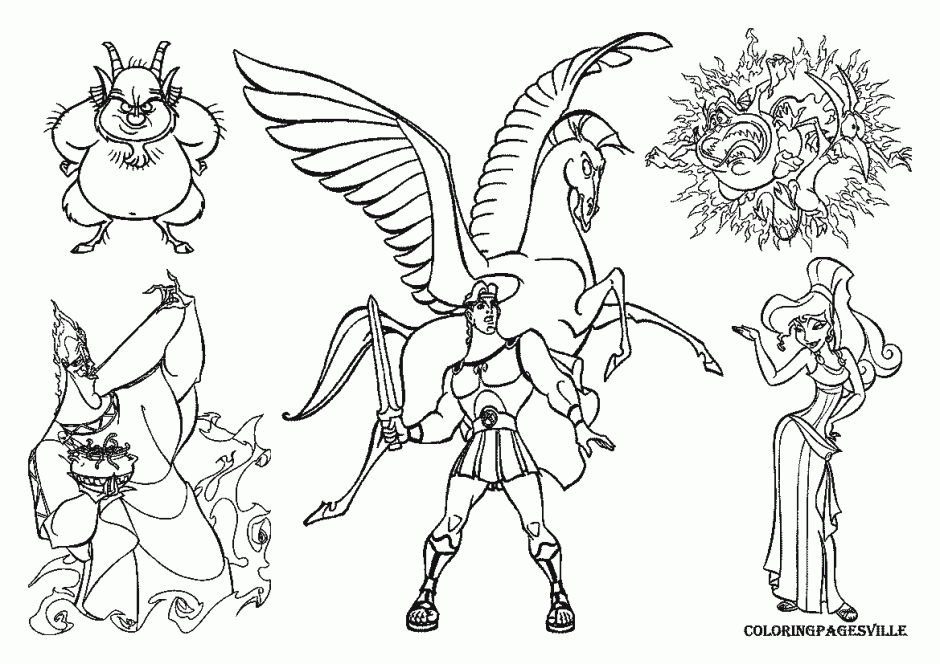 Greek Gods Coloring Pages - Coloring Home