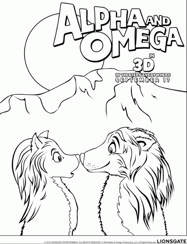 alpha and omega in pages Colouring Pages