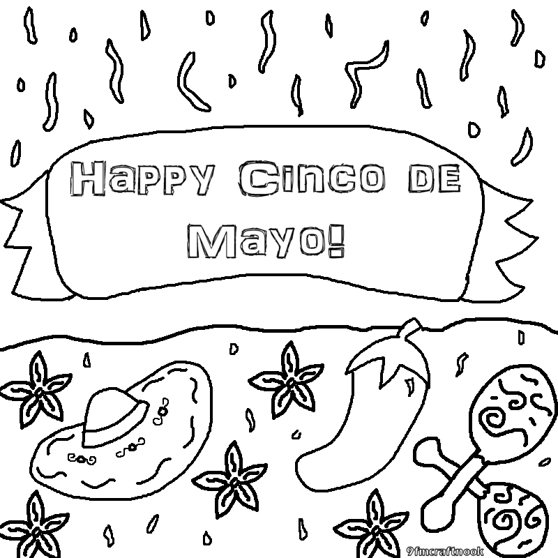Coloring Pages For Cinco De Mayo | Top Coloring Pages