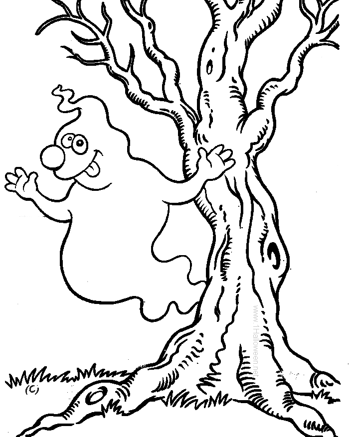 Halloween Coloring Pages Ghost | Free Day Images