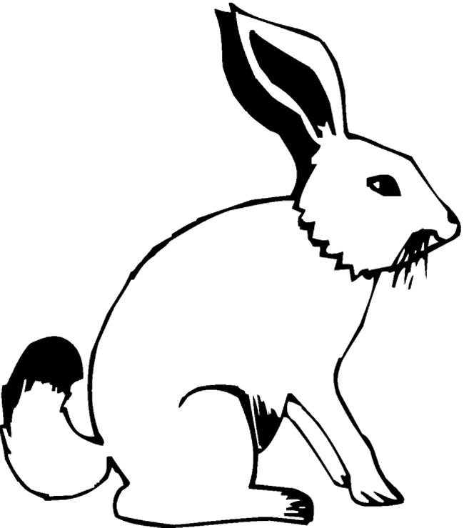 J hare Colouring Pages