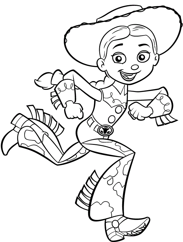 Jessie Toy Story Coloring Pages - Coloring Home.