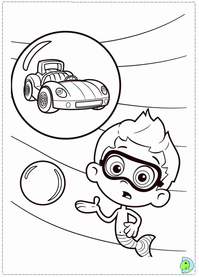 Bubble Guppies Coloring page- DinoKids.