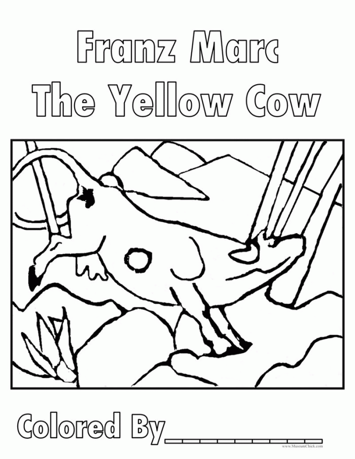 Famous Artist Coloring Pages