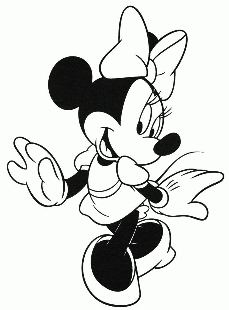 Minnie Mouse Black And White | Clipart Panda - Free Clipart Images