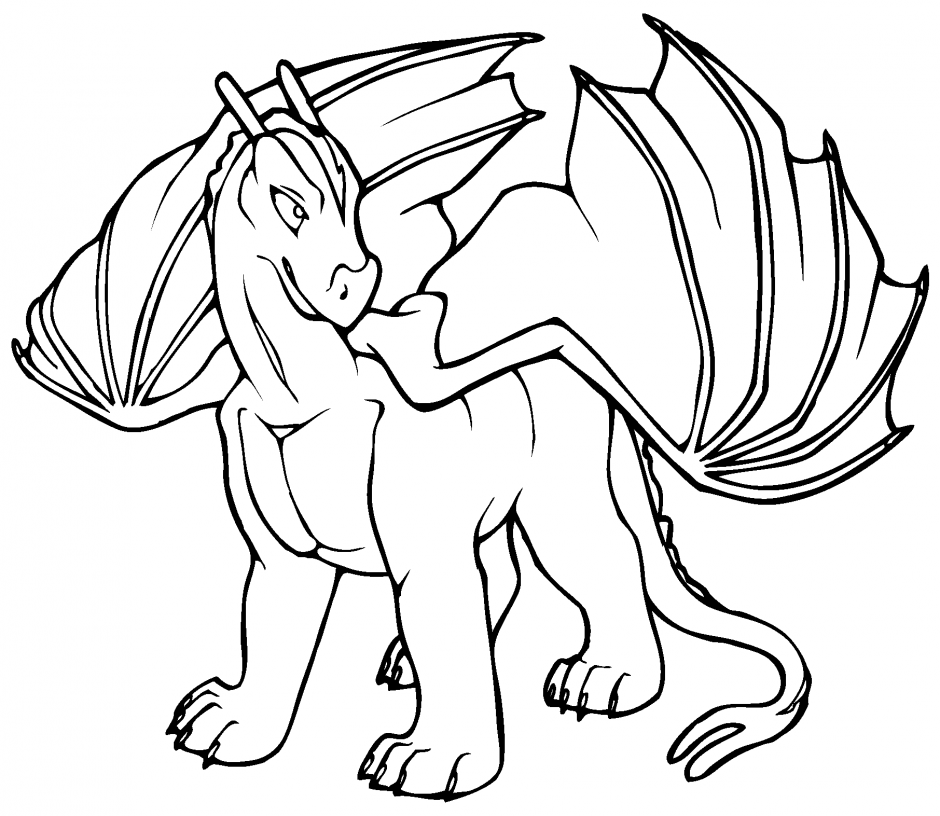 Scary Dragon Pictures Clipart Best Scary Dragon Coloring Pages 