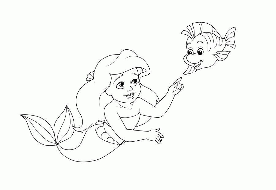 Ariel Coloring Pages - Free Coloring Pages For KidsFree Coloring 