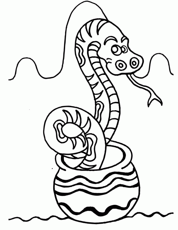 Rattlesnake Coloring Pages
