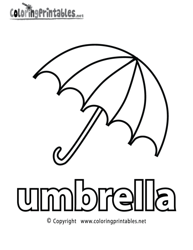 Coloring Page Umbrella - my coloring books pages