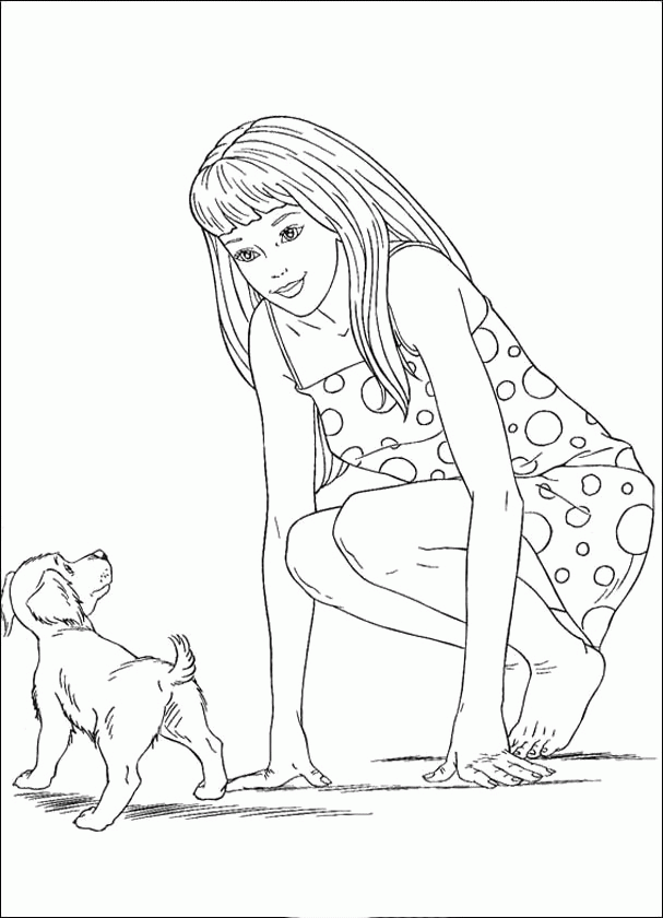 Barbie Dolls : Three Barbie Dolls Coloring Pages, Loving Barbie - Coloring  Home