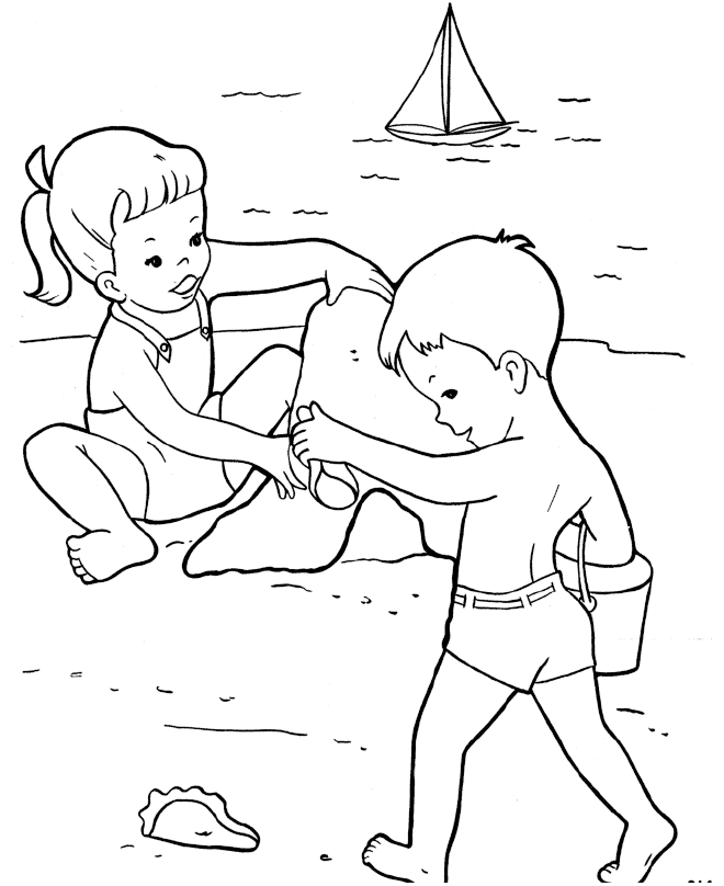 beach coloring pages for adults | Coloring Pages For Kids