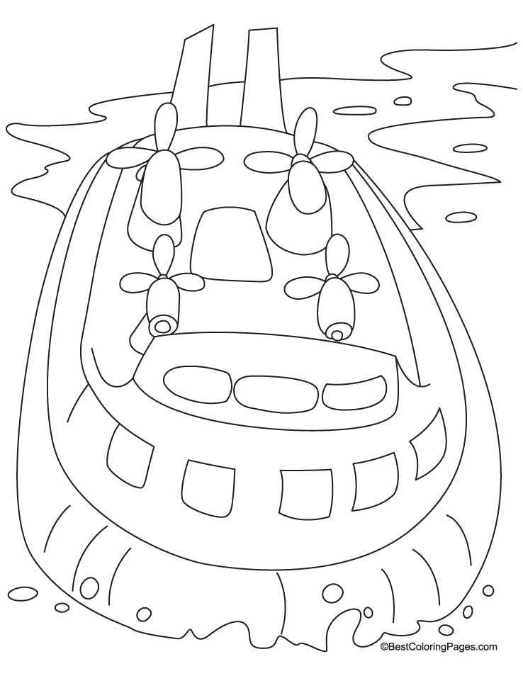 Hovercraft coloring pages | Download Free Hovercraft coloring 