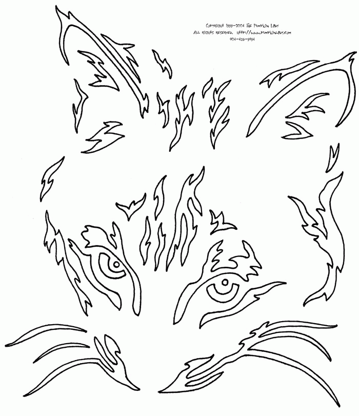 Gallery For > Simple Cat Face Stencil