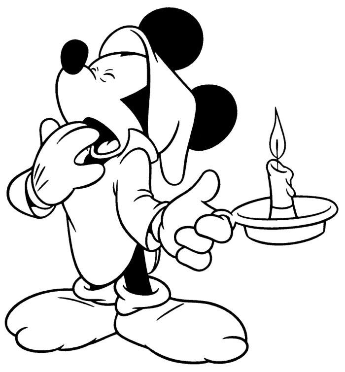 Mickey Mouse Free Coloring Pages Policeman