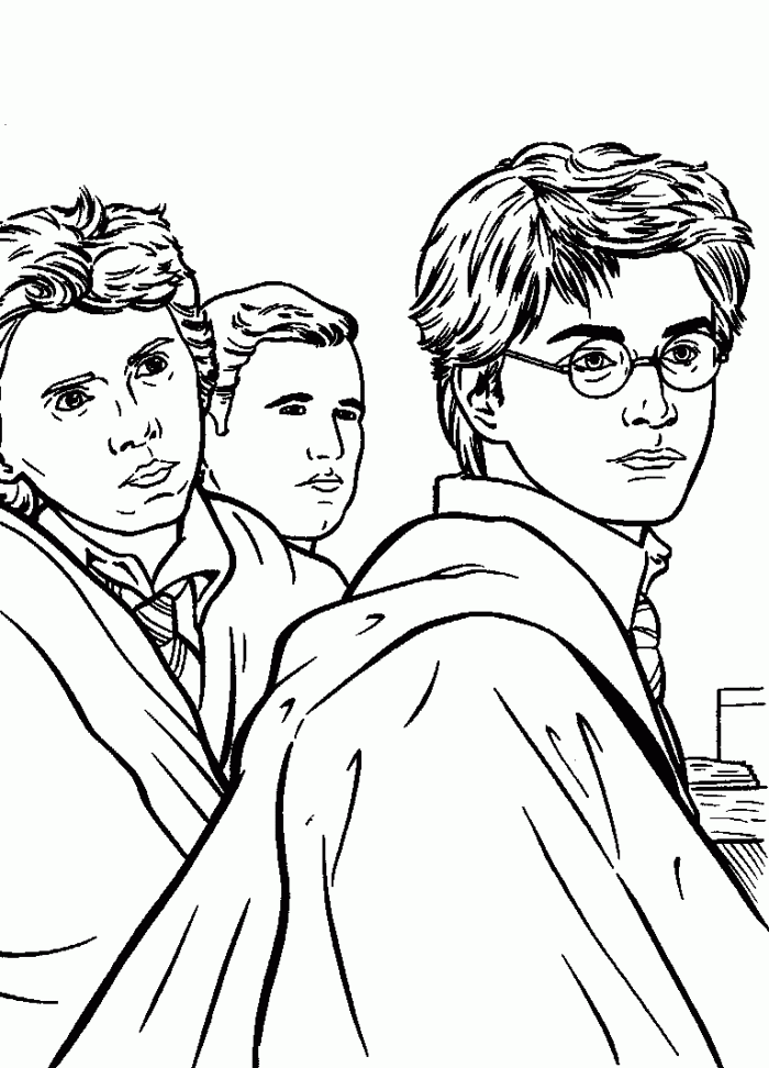 Harry Potter And The Deathly Hallows Coloring Pages | 99coloring.com