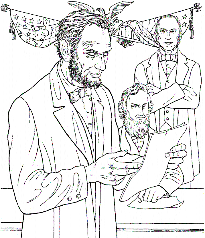 Abraham Lincoln Coloring Page - Coloring Home