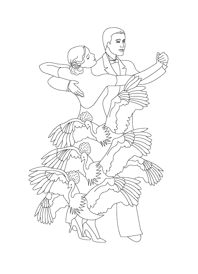 Flamenco Girl Coloring Page - Coloring Home
