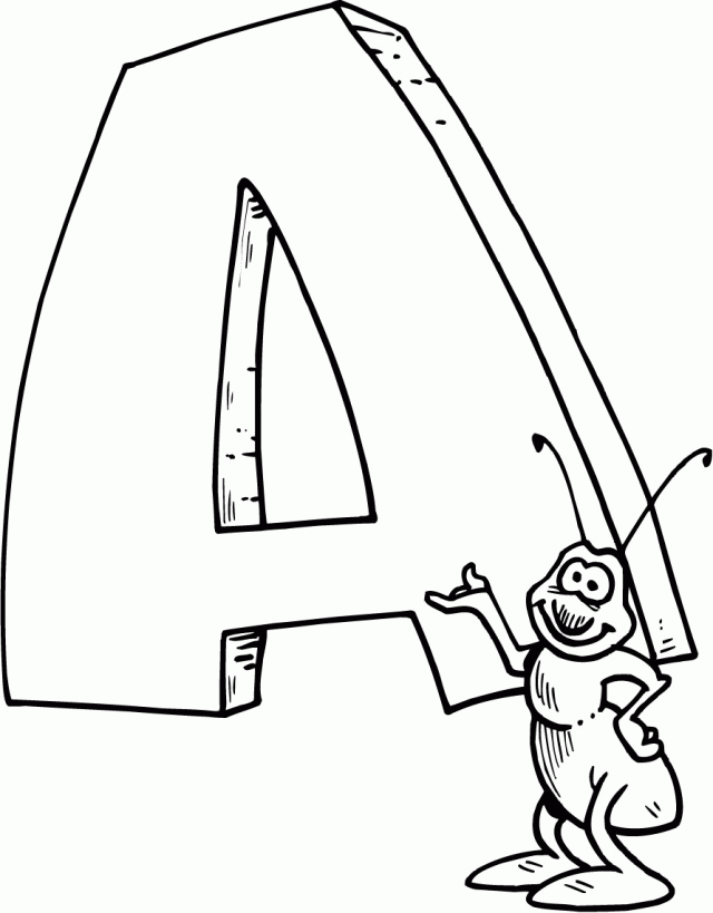 Letters A Coloring Pages Download Free Printable Coloring Pages 