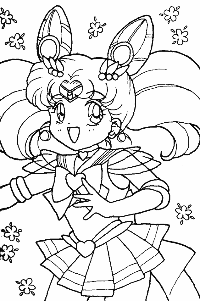 Sailor Chibi Moon Colouring Pages Page 3 Coloring Home