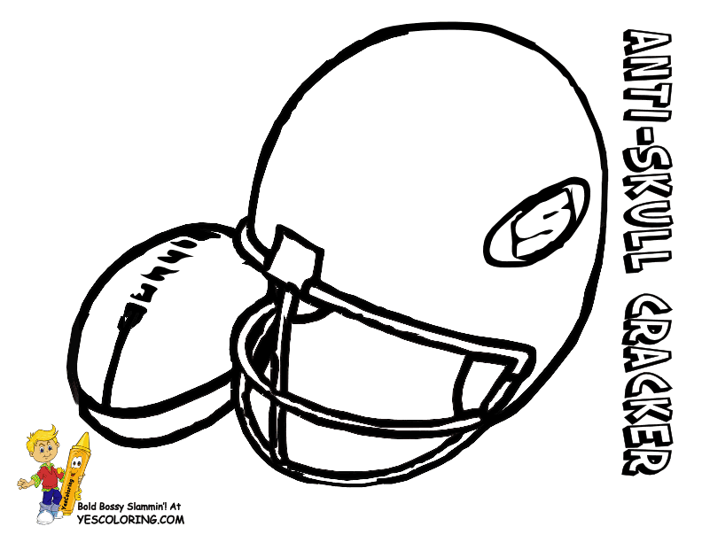 Football Helmet Coloring Pages