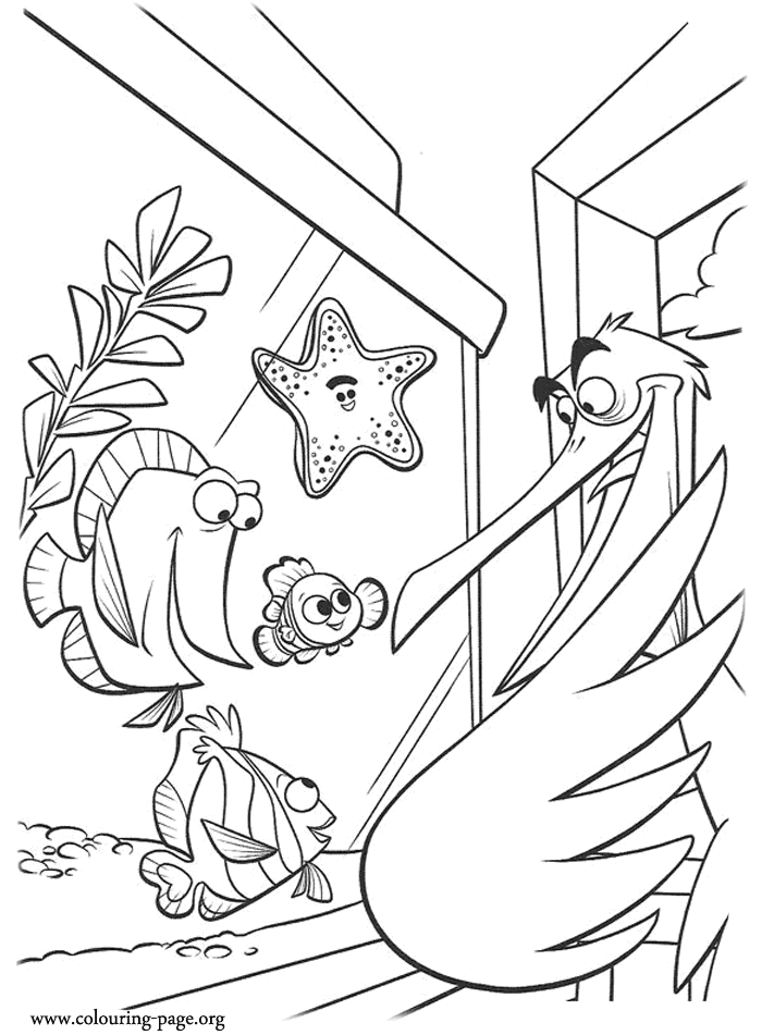 Disney Getting help finding nemo coloring pages | Coloring Pages