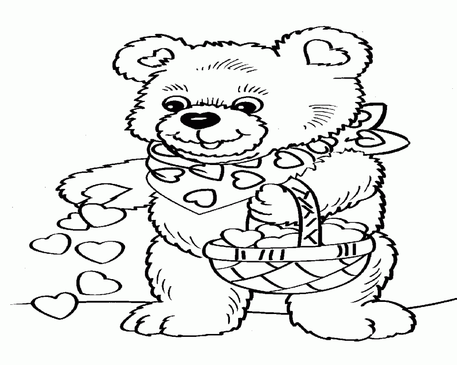 Teddy Bear Printable Color Pages Preschool Fullsize Id 2576 154859 