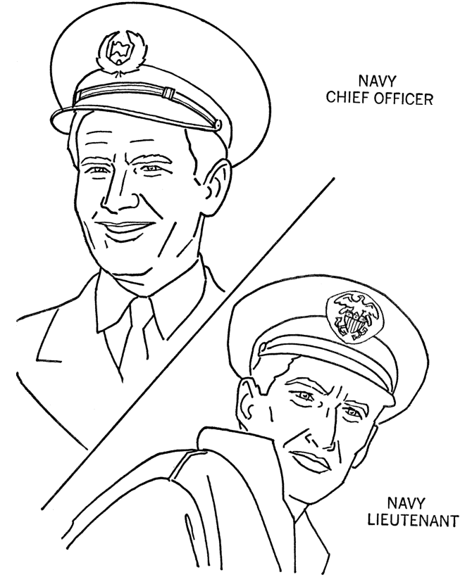 memorial day coloring pages navy officers